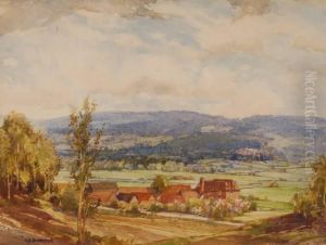 Tatsfield Court Farm by George Robert Rushton