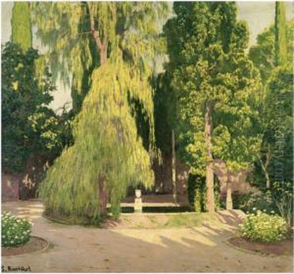 El Sauce. Jardin Valenciano Alcoy(the Willow Tree, Alcoy,valencia) - view 1