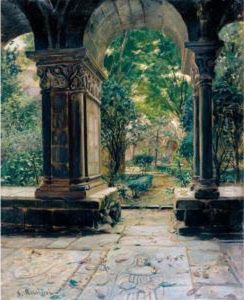 Monasterio De Poblet (poblet Monastery) by Santiago Rusinol i Prats