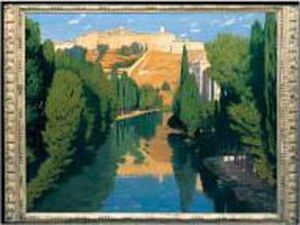 Una Vista Del Rio Jucar, Cuenca (view Along The River Jucar, Cuenca)