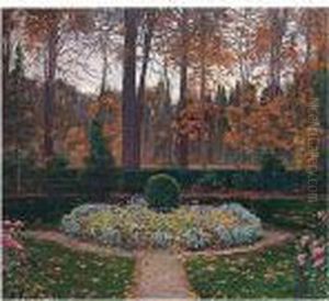 Jardines De Aranjuez, Otono (gardens Of Aranjuez, Autumn) by Santiago Rusinol i Prats