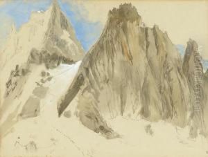 Les Grandes Jorasses, Chamonix by John Ruskin