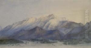 Alpine Scene, Switzerland Signed In Pencil 5.25 X 9.75in