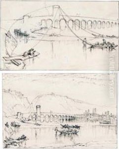 Coblentz Bridge After Joseph Mallord William Turner; Coblentz Bridge by John Ruskin