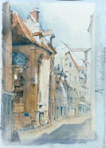 A Street In Abbeville, North France