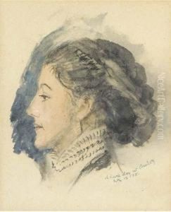 Portrait Of Mary Constance Hilliard by John Ruskin