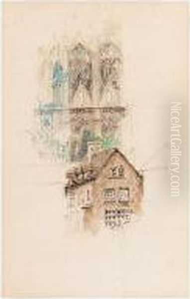 Rooftops With A Cathedral Beyond - view 1