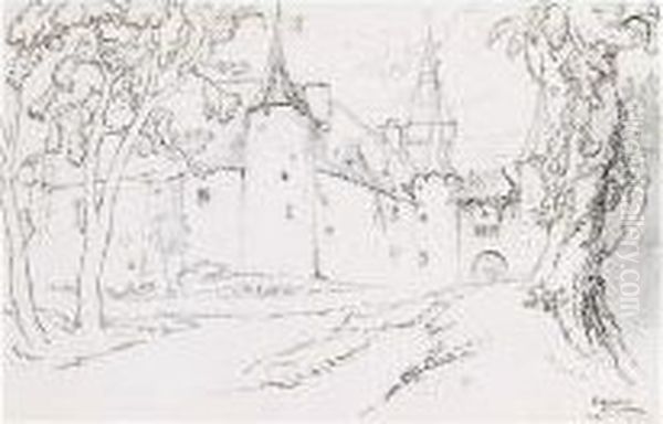 Chateau Colombier, Neuchatel, Switzerland - view 1