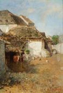 Landliche Hofidylle by Robert Russ