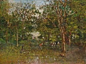 Waldpartie Bei Lundenburg by Robert Russ