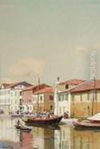 Southern Houses At A Canal