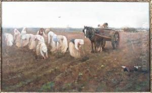 Clearing Potato Field by Robert Russ