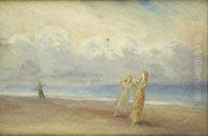 Children Playing On A Beach