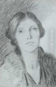 Portrait Of Lia Clarke by George William, A.E. Russell