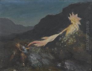 Mystical Landscape With Figures