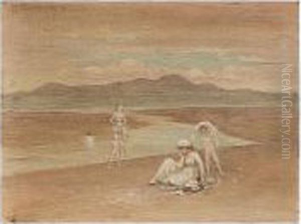 Bathers At Dusk - view 1