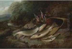 The Day's Catch, Salmon And Trout by John Russell
