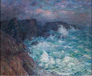 Gros Temps A Belle-ile (stormy Weather At Belle-ile) by John Peter Russell