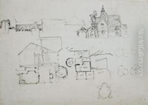Plans, Belle-ile (plans For The Chateau Anglais At Belle-ile) by John Peter Russell