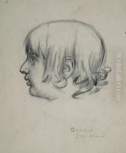 Tete D'enfant (portrait Of Cedric Russell) by John Peter Russell