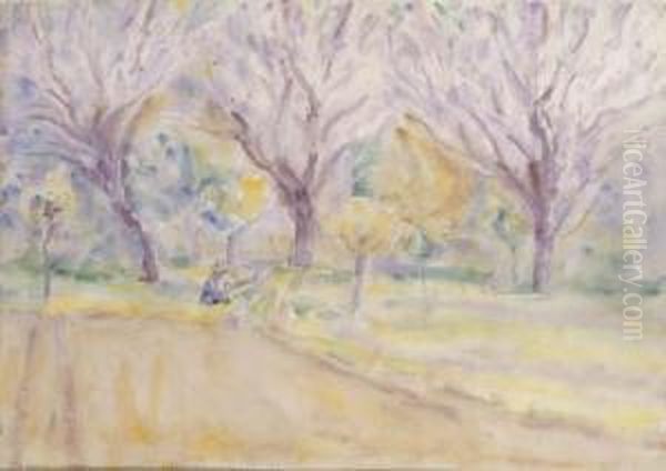 Cagnes, April Cherry Blossoms - view 1