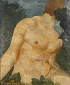 Male Torso by Morgan Russell