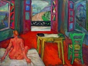 "les Trois Fenetres". by Morgan Russell