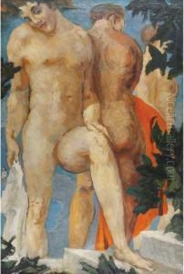 Three Bathers, Roma (trois Baigneurs) by Morgan Russell