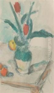 Still Life With Flowers And Fruit