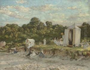 Bathing Huts by Walter Westley Russell