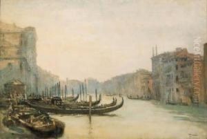 The Grand Canal, Evening by Walter Westley Russell