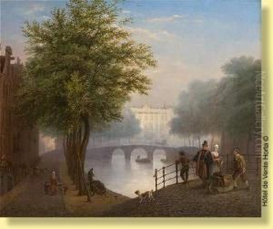Conversation Sur Un Pont A Amsterdam