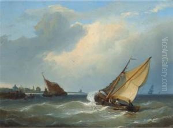 Entering A Harbour In A Stiff Breeze - view 1