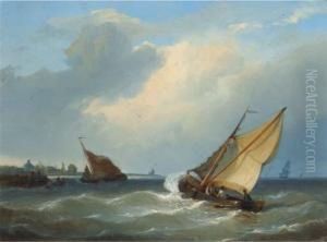 Entering A Harbour In A Stiff Breeze