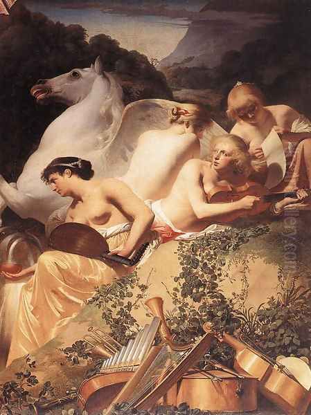 The Four Muses with Pegasus - view 1