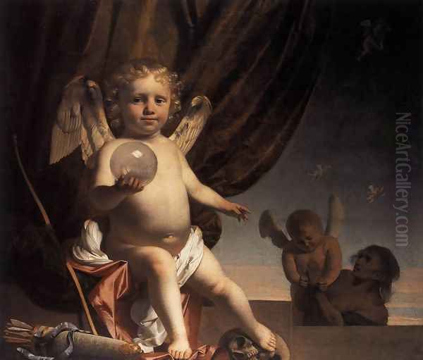 Amor Holding a Glass Orb c. 1660 - view 1