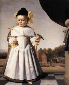 Portrait of a Two-Year-Old Boy 1664 by Caesar Van Everdingen