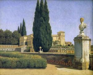 In the Gardens of the Villa Albani by Christoffer Wilhelm Eckersberg