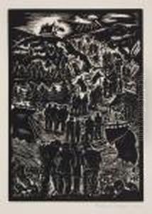 Prozession.1942 by Hubert Ruther