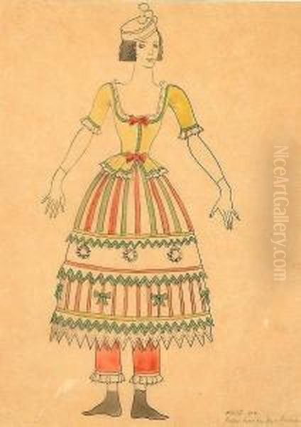 Design For Poupee Dress For Anna Pavlova - view 1