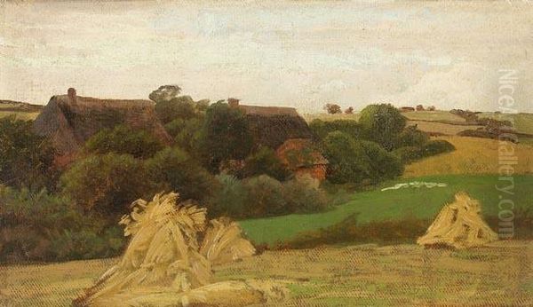 Landschaft Mit Heugarben - view 1