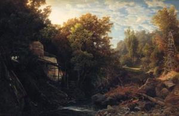 A Faggot Gatherer Before A Watermill - view 1