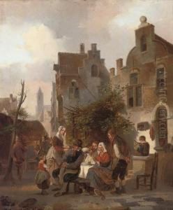 Merrymaking At An Inn by Jan Michael Ruyten