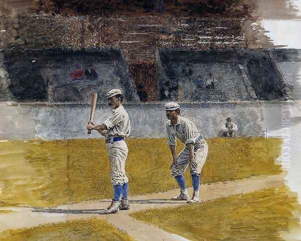 Baseball Players Practicing - view 1