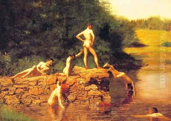 The Swimming hole, 1885 by Thomas Cowperthwait Eakins