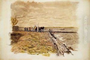 Drawing the Seine by Thomas Cowperthwait Eakins