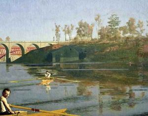 Max Schmitt in a Single Scull, 1871 (detail-1)