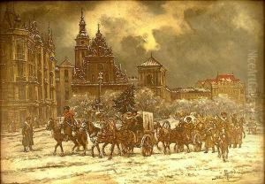 Wigilia 1914, Lwow by Tadeusz Rybkovski