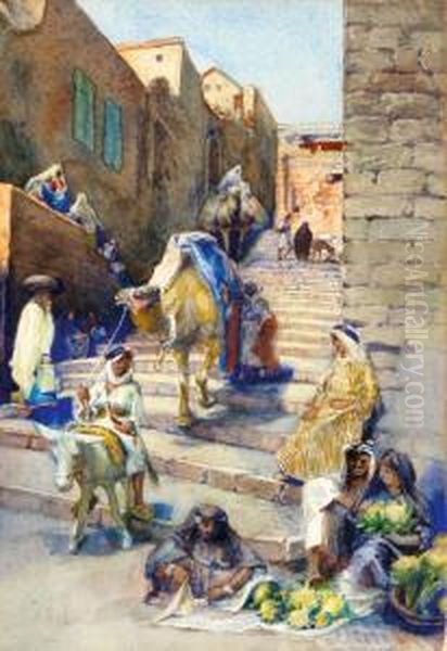 Figures In The Old City Of Jerusalem - view 1