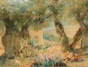 Garden Of Gethsemane, Jerusalem by Anna Rychter-May